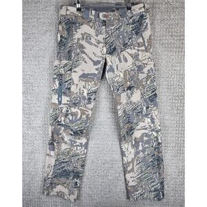 Sitka Gear Traverse Pants Mens Size 34x32 Gore Optifade Camo Hunting